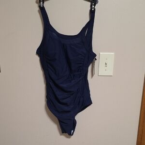Elegant Navy One-Piece Swimsuit